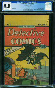Detective Comics #27 CGC 9.8 1984 1st Batman! Oreo Reprint! WHITE P2 311 cm