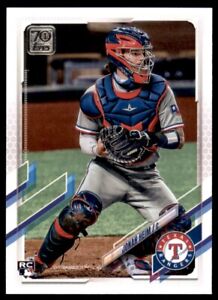 2021 Topps Series 2 Base #628 Jonah Heim - Texas Rangers RC
