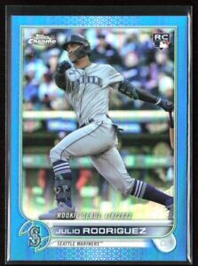 Julio Rodriguez 2022 Topps Chrome Update Blue Refractor RC /199 #USC165 Seattle