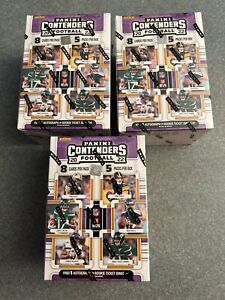 2022 PANINI CONTENDERS FOOTBALL FACTORY SEALED BLASTER BOXES (3 BOX LOT)