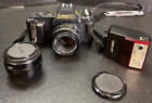 VTG Canon T50 Camera - W/ 50 mm Lens , Canon 244T Flash, and Tele-Converter Lens