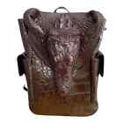 Real Crocodile alligator leather skin backpack Shoulder Bag Travel Bags for men