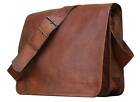 Mens Genuine Vintage Leather Messenger Business Laptop Briefcase Satchel Bag