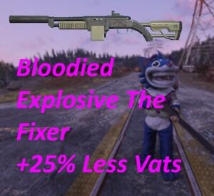 ⭐⭐⭐ Bloodied Explosive The Fixer +25% Less Vats  (God Roll)(PC)