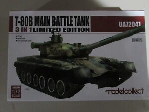 MODELCOLLECT T-80B MAIN BATTLE TANK 3 IN 1 LIMITED EDITION 1/72 PLASTIC
