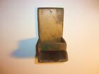 ANTIQUE WOOD MATCH SAFE HOLDER FOR WALL OLD GREEN PAINT C:1800s