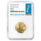 2024 $10 American Gold Eagle 1/4 oz NGC MS70 FDI First Label