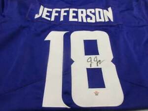 Justin Jefferson of the Minnesota Vikings signed autographed football jersey PAA