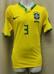 NWT Adidas FIFA World Cup Qatar 2022 Jersey Brasil T Silva #3 Brazil Large