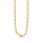 2.2mm Oval Mirror Chain Necklace Real 14K Yellow Gold