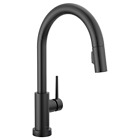 Delta Trinsic 1H Pull-Down Kitchen Touch Faucet Matte Black-CertifiedRefurbished