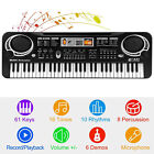 Kids 61 Key Music Electronic Keyboard Electric Digital Piano Organ W/ Microphone