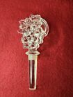 Mikasa Lead Crystal Wine Bottle Stopper Fruit Collection - Grapes & Vines