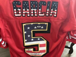 JEFF GARCIA AUTOGRAPHED SIGNED SAN FRANCISCO 49ers JERSEY BECKETT AUTHENTICATED