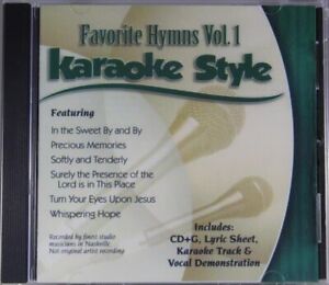 Favorite Hymns Volume 1 Christian Karaoke Style NEW CD+G Daywind 6 Songs