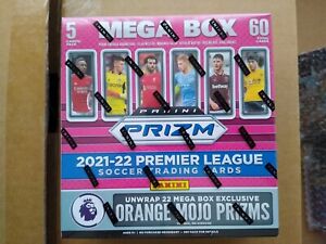 2021-22 Panini Prizm Premier League Soccer Sealed FANATICS Exclusive MEGA BOX