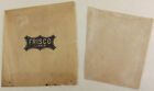 Vintage FRISCO Railway Line Printed Wax Envelope w/ Paper Sleeve Railroad Train