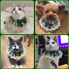Cat Neckerchief Scarf Bibs Lace Collar Necklace Choker for Small Puppy Kitten
