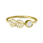 14K Gold 0.30 CT VS/F-G Diamond Infinity Knot Engagement Ring - The Jewelz