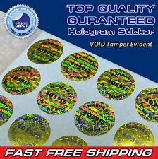 100 Round anti-counterfeit security hologram stickers numbered label seals void