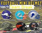 Minnesota Vikings - NO DUPLICATE Mystery Signed Mini Helmet Box- B rea k #8