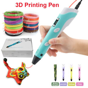 3D Pen Kids 3D Printing Pen LCD Screen PLA Filament Set Children DIY Toys Gift
