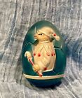 Antique Celluloid Easter Egg Rabbit Roly Poly Toy