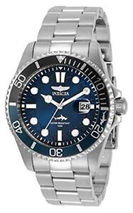 Invicta Men's Watch Pro Diver Blue Dial Silver Tone Bracelet 30807
