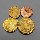 UNC Set of FOUR 2500 (1957) Coins of Thailand - 5, 10 and 25 Satang - Rama IX