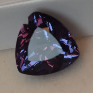 5.45 Ct Natural CERTIFIED Alexandrite Color-Change Trillion Shape Loose Gemstone