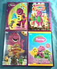4 DVD Lot Of Barney, Barneys Colorful World Live, Christmas Star, Sing & Dance..