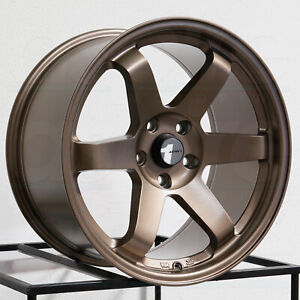 17x8 AVID1 AV06 Custom 5x120 35 Matte Bronze Wheels Rims Set(4) 73.1