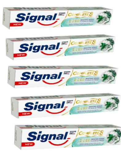 Signal Toothpaste Natural Complete 8 Baking Soda 100 ml 5 PACK