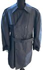 Vintage Blue US Military All Weather Trench Coat W/removable Liner Men's Sz 40R