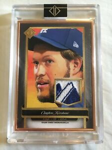 2021 Topps Transcendent Clayton Kershaw 1/1 Actual Sketch Game Used Patch Dodger