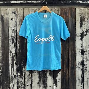 Vintage 80s Expo 86 World Exposition Vancouver Canada Souvenir T-Shirt