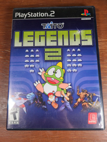 Taito Legends 2 (PlayStation 2, PS2, 2007) Complete w/ Manual CIB Black Label