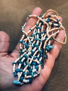 Vintage Old Pawn/Dead Pawn Native American Turquoise Heishi Necklace Lot