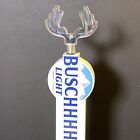 Busch Light  Draft Beer Tap Handle With Buck Antler Topper Bar Keg Marker NIB