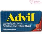 Advil Pain Reliever Fever Reducer 100 Coated Tablets New In Box