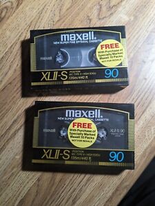New Listing2 - MAXELL XL11-S 90 Type II (CrO2) Blank Audio Cassette Tape (Sealed) New!