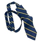 346 Brooks Brothers Pure Silk Men's Neckties Navy & Gold Stripes Made in USA 57.