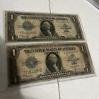 1923 Series Blue Seal $1 Large Size Silver Certificate Lot Of 2 L3