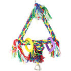 1325 Tiny Rope Triangle Swing Colorful Cotton Metal Plastic Climbing Quaker Parr