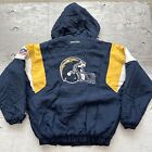 Vintage 90s Starter NFL San Diego Chargers Full Zip Hooded Football Jacket Sz XL