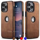Shockproof Protective Leather Case For iPhone 15 14 Plus 13 12 11 Pro Max Cover