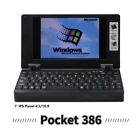 Pocket386 Retro DOS Computer 386sx-40Mhz Core M6117Soc  Hand386 upgrade black