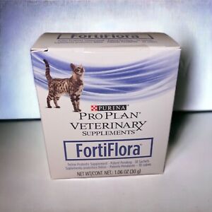 Purina FortiFlora Pro Plan Supplement-30 Sachets Cat~READ Description BBD-22