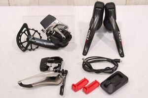 SRAM RED e-TAP 2x11s Electronic Wireless Rim Brakes 3-part Group Set Used