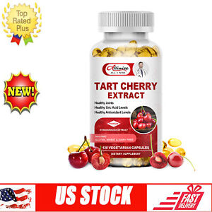 Tart Cherry Extract 1240mg with Celery Seed Uric Acid Cleanse Antioxidant Capsul